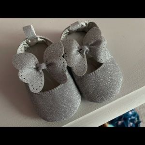 Silver Baby Butterfly Flats